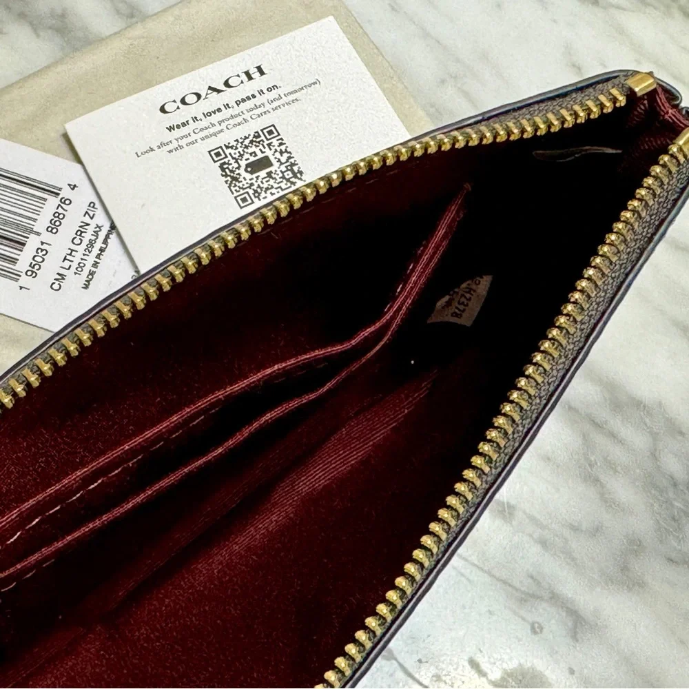 Coach, Zip Wristlet with Coach Monogram Print Brand - Picture 3 of 4
